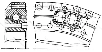 Модификация подшипника 3687/1860 размер 1860x2050x98 от производителя  ЕПК