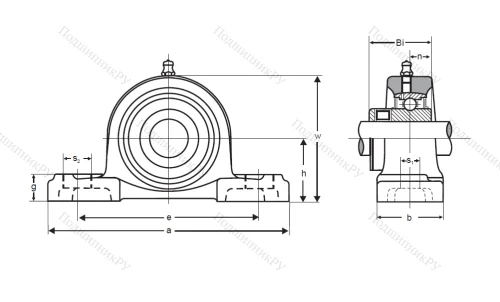 Подшипниковый узел UCP 210 ASAHI в Хабаровске