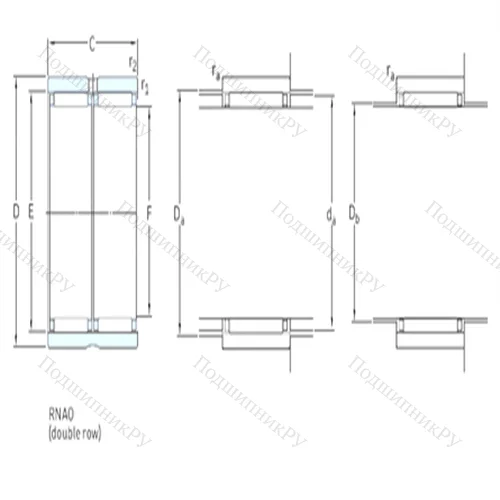 Подшипник игольчатый радиальный RNAO 18x30x24 от производителя  SKF Подшипник игольчатый радиальный RNAO 18x30x24 от производителя  SKF