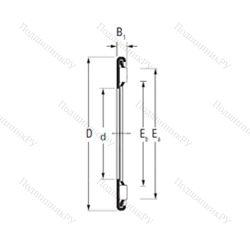Подшипник игольчатый упорный AX 25 42