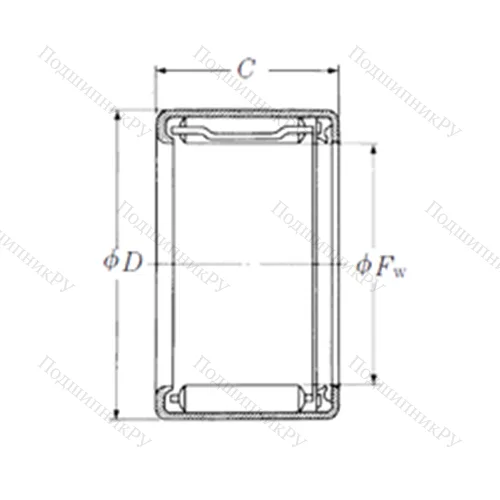 Подшипник игольчатый радиальный FJT-3022