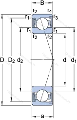 Подшипник S 71928 ACD/P 4A в Хабаровске