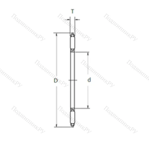 Подшипник игольчатый упорный FNTA-2035