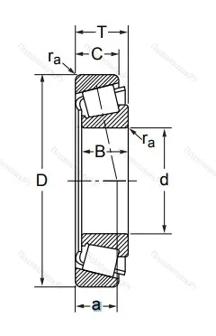 Конический роликовый подшипник 7518 (32218) в Хабаровске