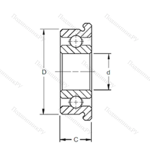 Подшипник шариковый радиальный F 684 от производителя  ZEN