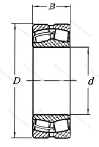 Сферический роликовый подшипник 3003140 Н (23040 MW 33) в Хабаровске