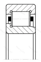 Подшипник NJ 205 размер 25x52x15 от производителя  SKF