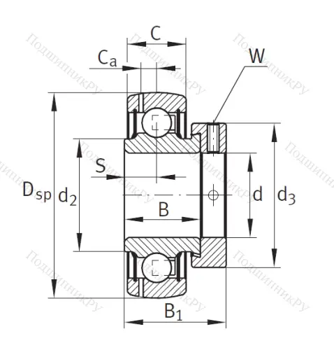 Корпусный подшипник GRAE 40 XL NPP B в Хабаровске