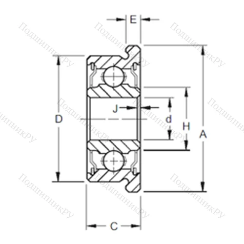 Подшипник шариковый радиальный FS 3KDD