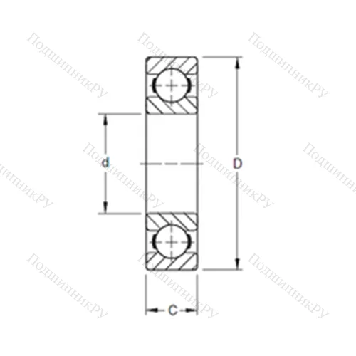 Подшипник шариковый радиальный 210BIC 726