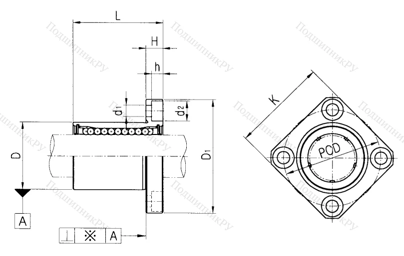 Подшипник LMK 16 UU в Хабаровске