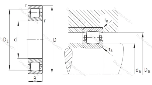 Сферический роликовый подшипник 20311 TVPC 3 от производителя  FAG Сферический роликовый подшипник 20311 TVPC 3 от производителя  FAG