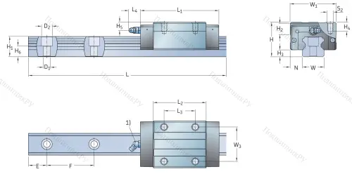 Каретка LLTHC 25 R-T 1 P 3 (M/P 010713) в Хабаровске