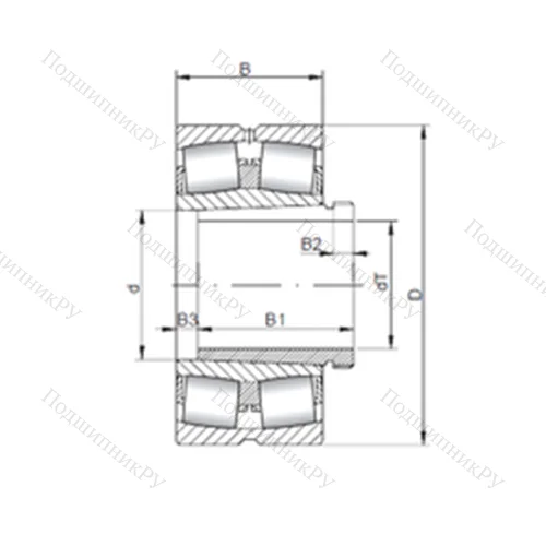 Подшипник роликовый радиальный самоцентрирующийся 22232 KCW 33+AH 3132 от производителя  CX Подшипник роликовый радиальный самоцентрирующийся 22232 KCW 33+AH 3132 от производителя  CX