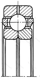 Подшипник  176101 (QJ 1001) размер 12x28x8 от производителя  ГПЗ-9