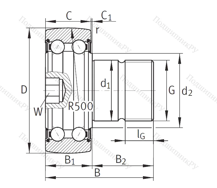 Подшипник KR 5203 2RS