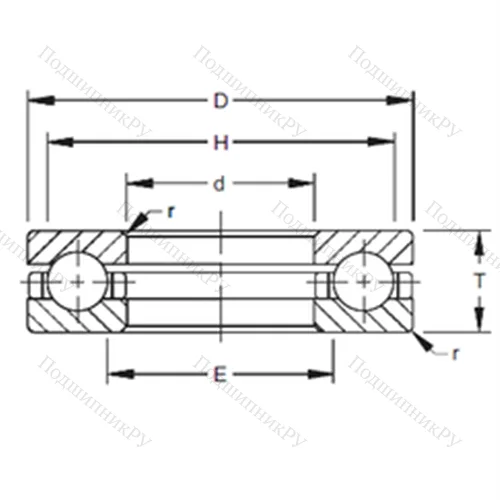 Подшипник шариковый упорный 105TVB 471