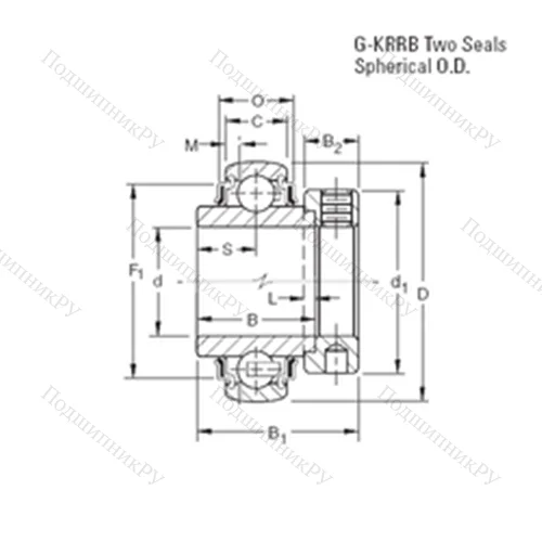 Подшипник шариковый радиальный G 1215KRRB