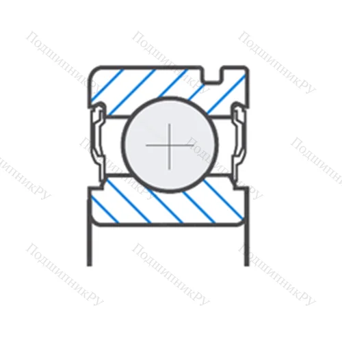 Подшипник шариковый радиальный B 8-85T 12DD