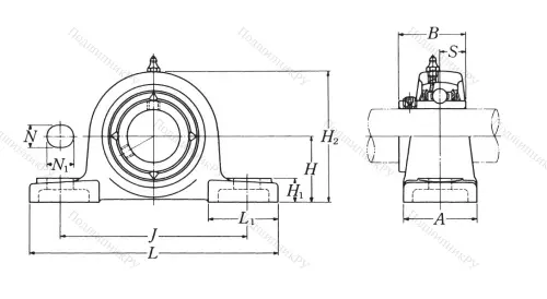 Подшипниковый узел UCP 203 D 1 (NSK) в Хабаровске