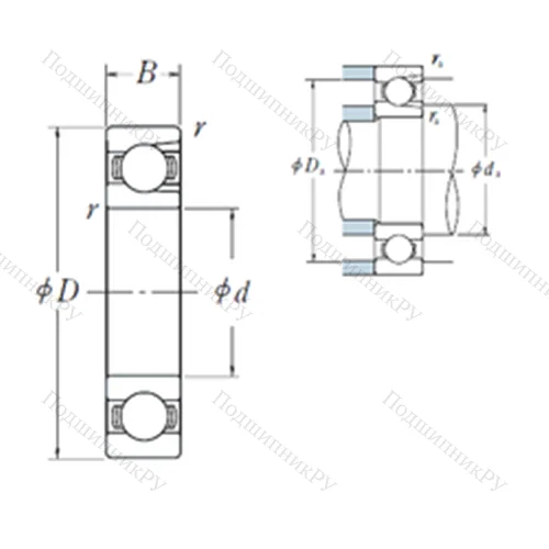 Подшипник шариковый радиальный BL 313