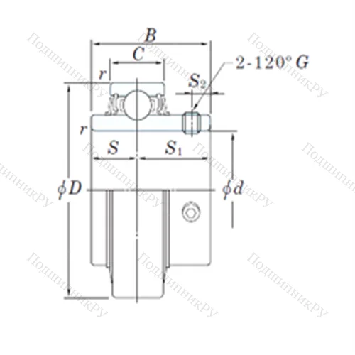 Подшипник шариковый радиальный RB 201