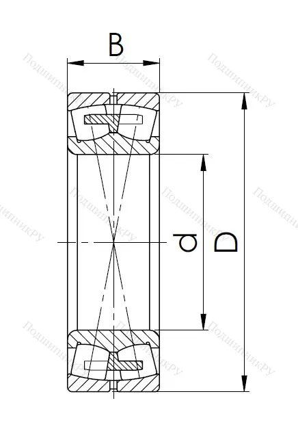 Сферический роликовый подшипник 3003132 H (23032 MW 33) в Хабаровске
