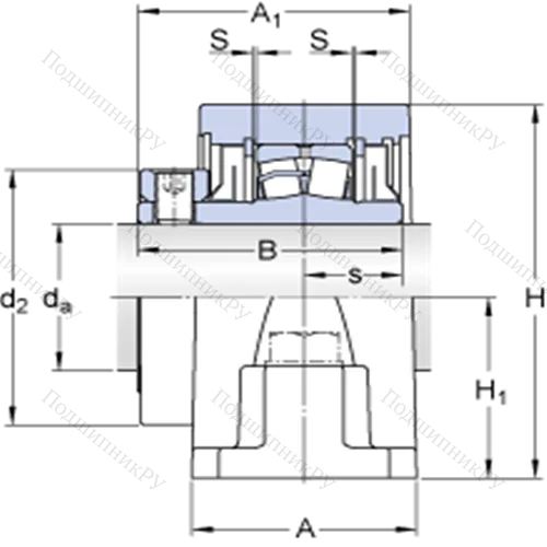 Стационарные роликоподшипниковые узлы (SKF ConCentra, для дюймовых валов) SYR 1 3/4-18 от производителя  SKF