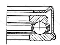 Модификация подшипника 6-588911С23 размер 52,388x84,5x20,84 от производителя  ГПЗ-2