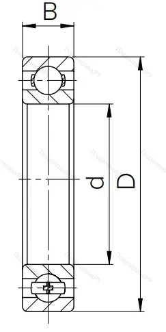 Шариковый однорядный подшипник 80106 (6006 ZZ) в Хабаровске