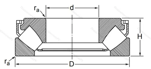 Упорный роликовый подшипник 29415 M (9039415 Л ГОСТ) в Хабаровске