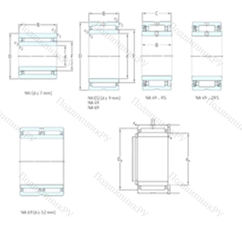 Подшипник игольчатый радиальный NKI 30/20TN