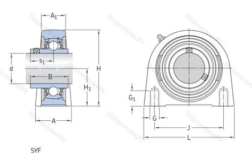 Подшипниковый узел SYF 40 TF в Хабаровске