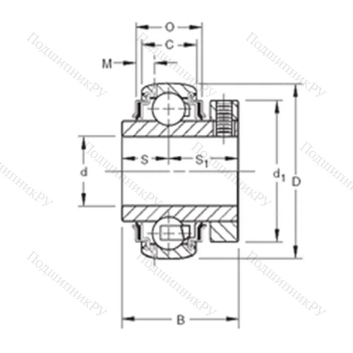 Подшипник шариковый радиальный GCE 40KRRB