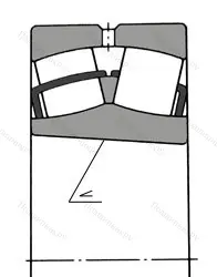 Модификация подшипника 4153722 размер 110x180x69 ГПЗ-34