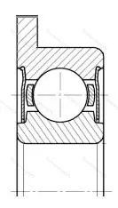 Подшипник  3880800 размер 10x19x7 от производителя  ГПЗ-24