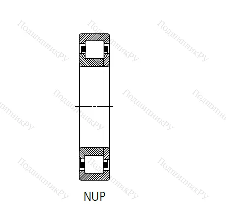 Цилиндрический роликовый подшипник 92317 (NUP 317) в Хабаровске