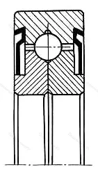 Подшипник  348702 размер 14,5x52x14 от производителя  ГПЗ-23