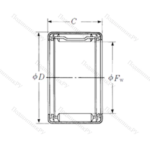 Подшипник игольчатый радиальный FJLTT-3531
