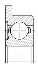 Подшипник  860701 размер 12x17/19x4,5