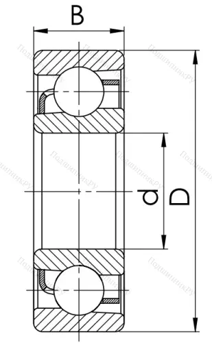 Радиально-упорный шариковый подшипник 46314 в Хабаровске