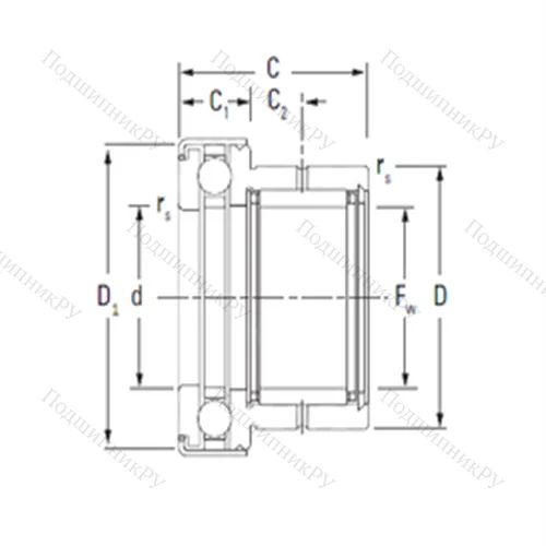 Подшипник комбинированный NAXK 17Z
