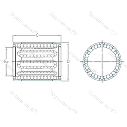 Подшипник шариковый линейный LBBR 30