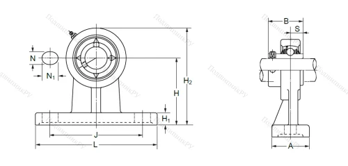 Подшипниковый узел UCPH 204 (UCHP 204) в Хабаровске
