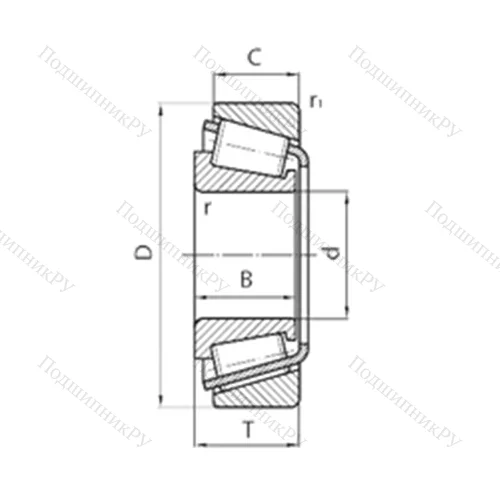 Подшипник роликовый радиально-упорный 639062 от производителя  SKF Подшипник роликовый радиально-упорный 639062 от производителя  SKF