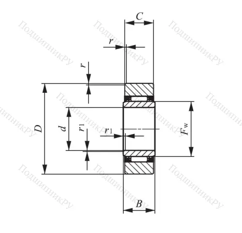 Опорный ролик  NAST 25 в Хабаровске