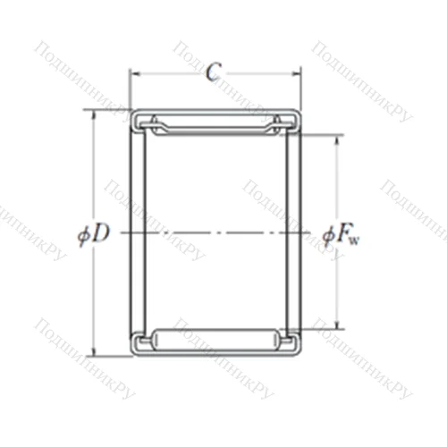 Подшипник игольчатый радиальный FJ-4520