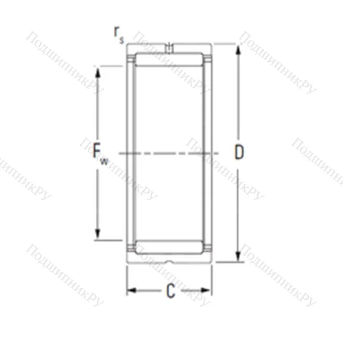 Подшипник игольчатый радиальный NK 60/25