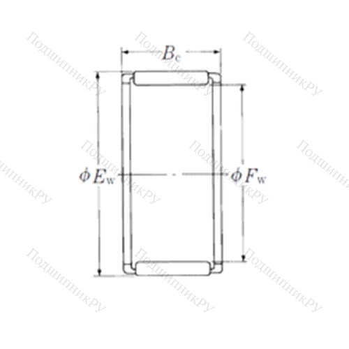 Подшипник игольчатый радиальный WJ-344016