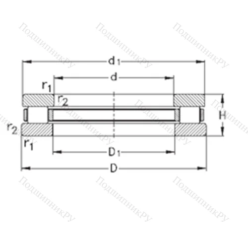 Подшипник роликовый упорный 81215-TVPB